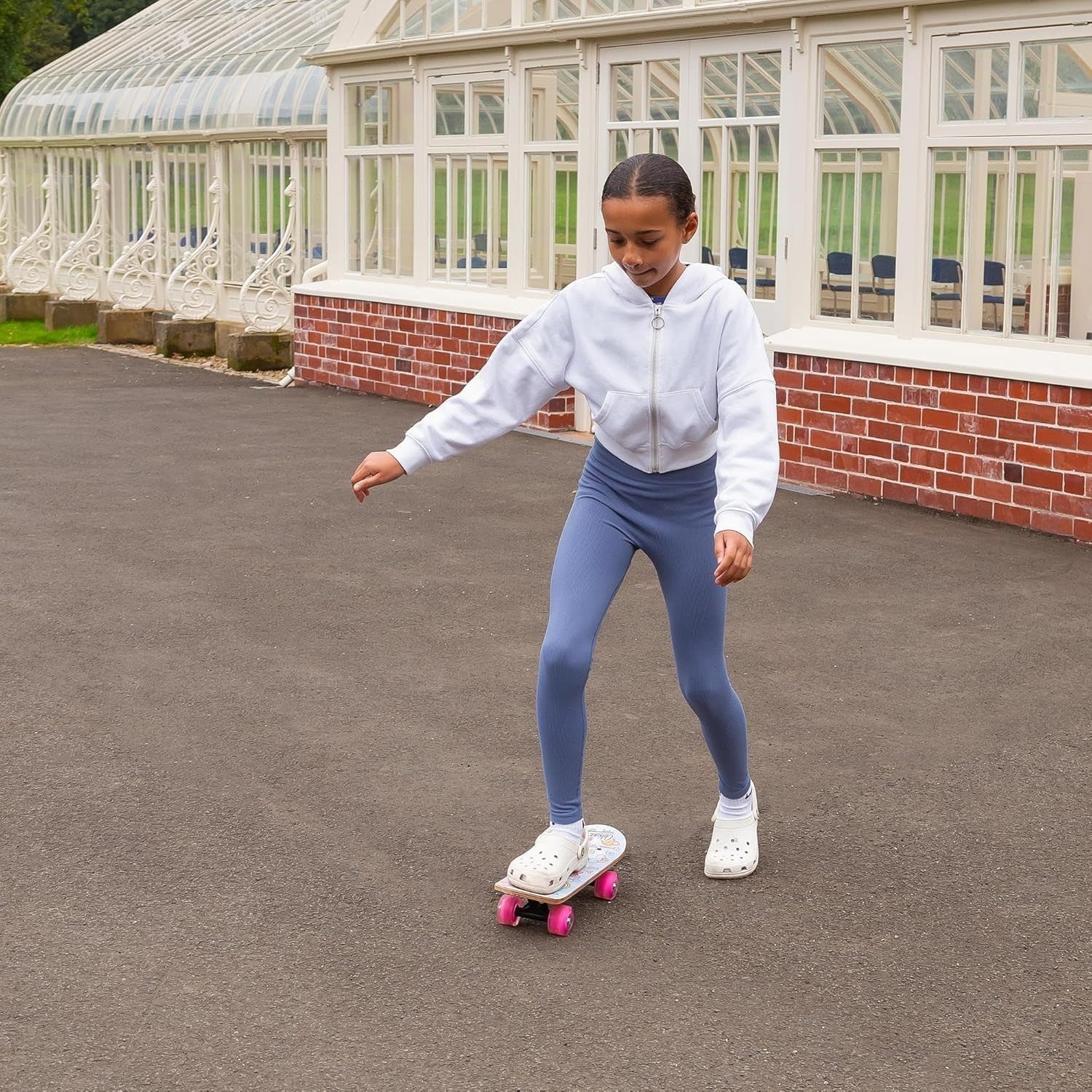 Princess Skateboard 17 Inch Kids LED Flashing Wheels Beginner Board