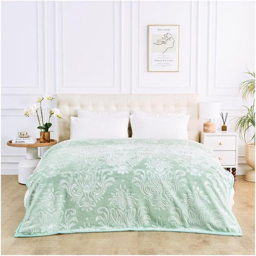 Sage Green 4kg Weighted Blanket 200x240 cm for Stress & Anxiety Relief