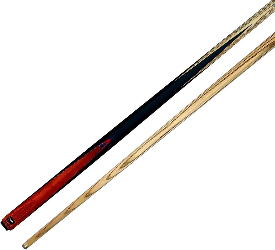 145cm 2 Piece Ash Snooker Cue 9.5mm Tip Classic Four Point