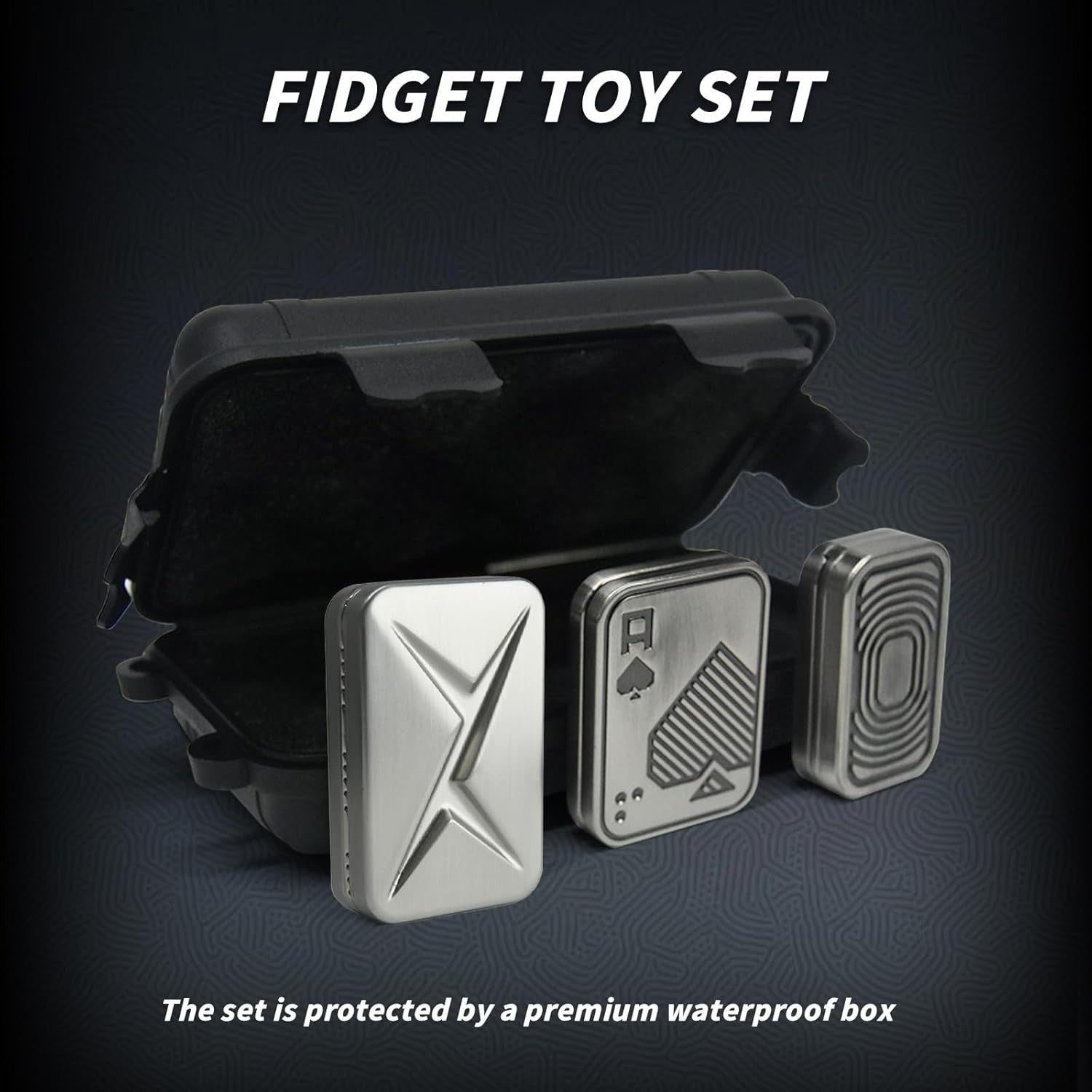 Metal Fidget Slider Set 3 Pack Magnetic Clicker Stress Relief