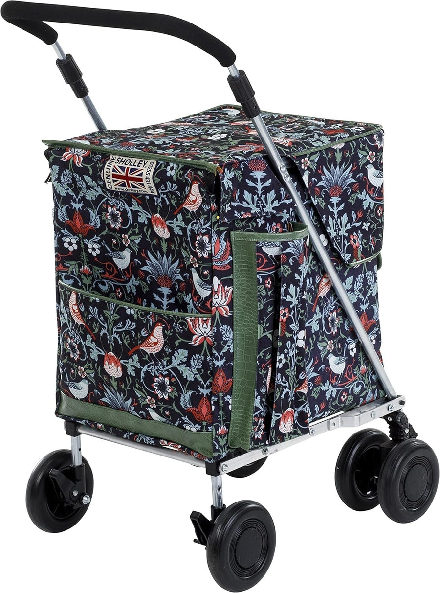 Heavy Duty 4 Wheel Push Shopping Trolley Mobility Walking Support