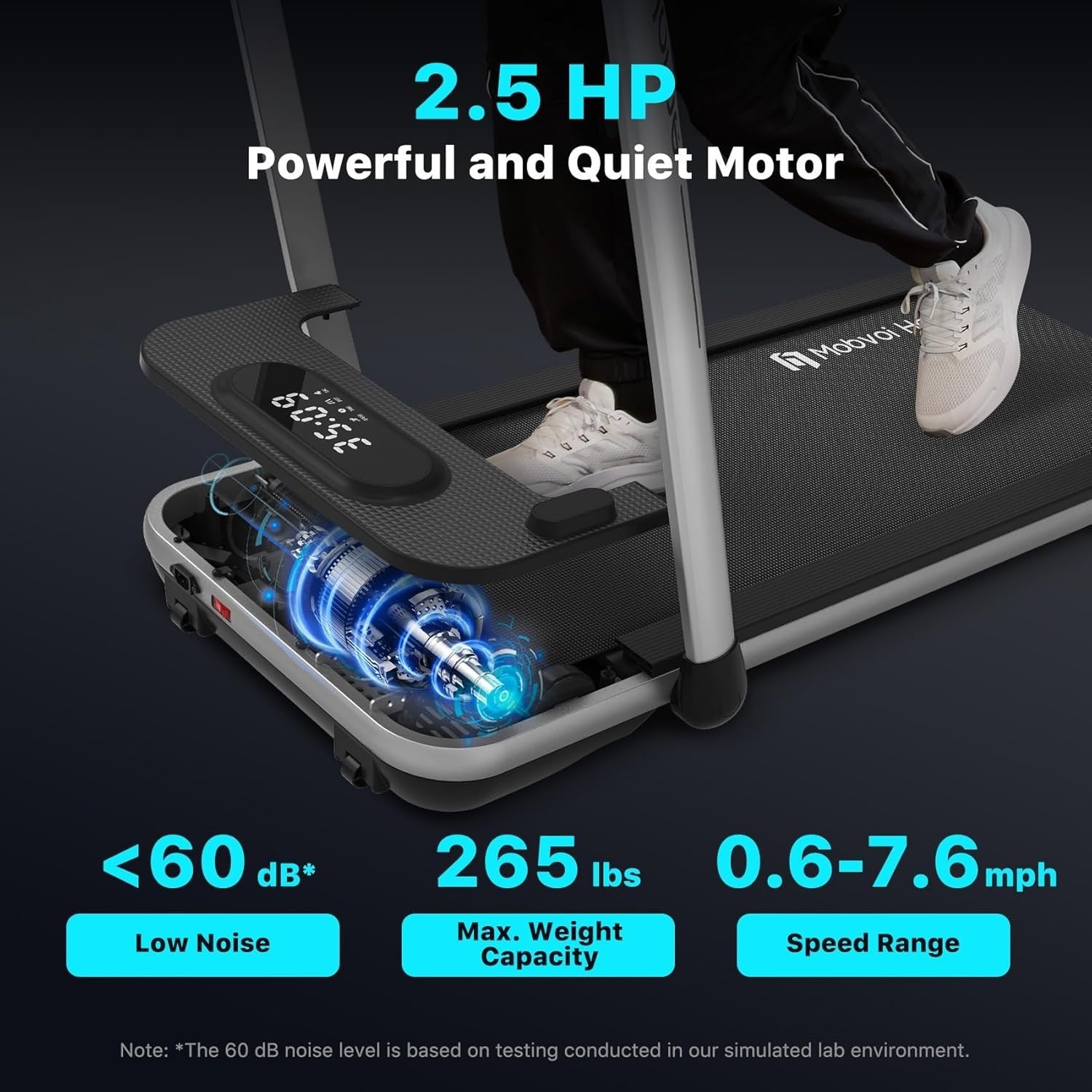 Foldable 3-in-1 Treadmill Walking Pad Under Desk Running Machine 12km/h