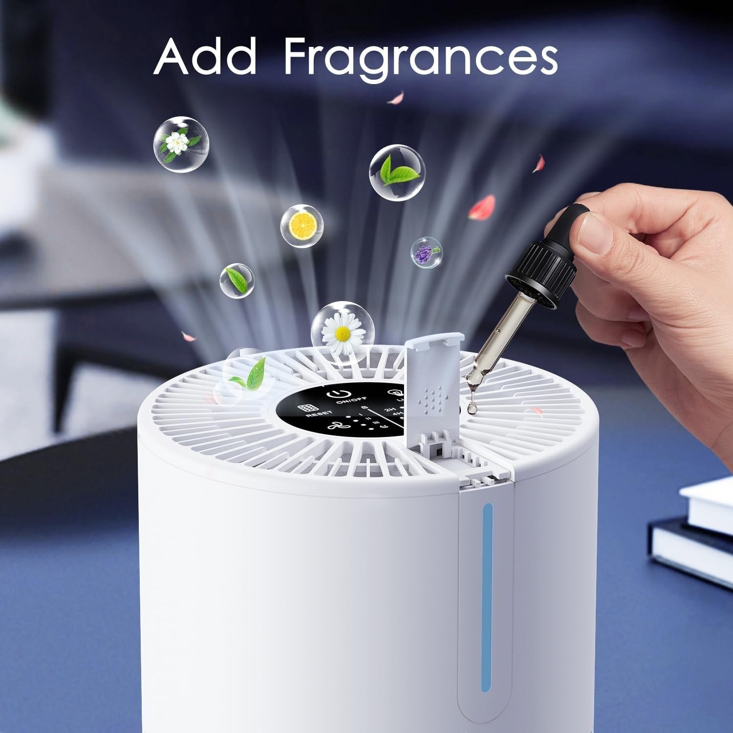 Portable HEPA Air Purifier USB Quiet 15dB Bedroom Desk Car