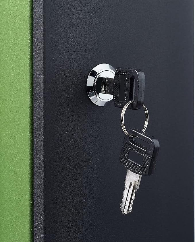 Wall Mounted Steel Letterbox Lockable DIN A4 Slot Modern Weatherproof Postbox