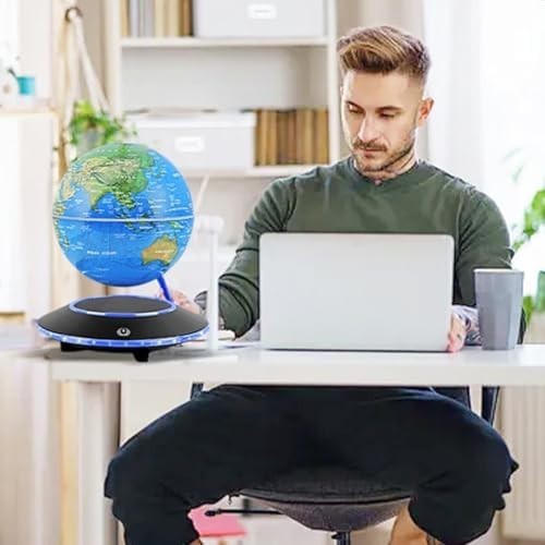 Colorful Magnetic Levitating Globe 7-Color Floating LED Desk Night Light