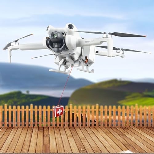 Drone Airdrop System & Landing Gear for DJI Mini 4 Pro – Payload Delivery