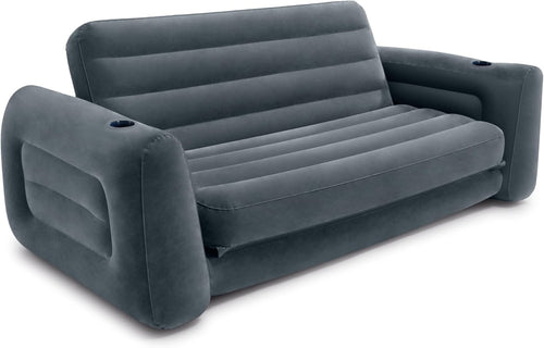 Inflatable Queen Sofa Bed Couch Futon Quick Inflate Sleep Lounge 2-Seater