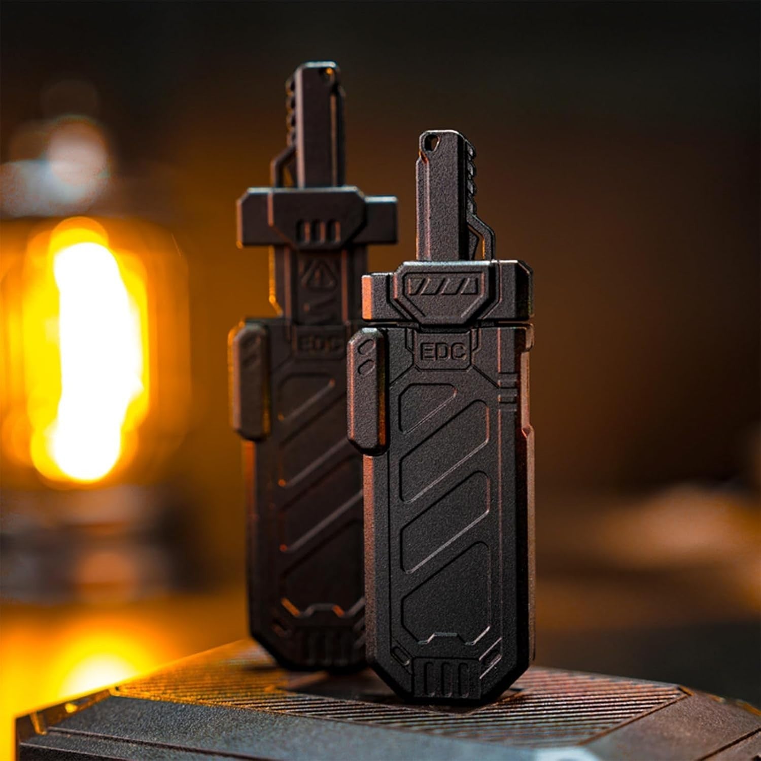 Black Metal Sword Fidget Slider Silent Clicker Stress EDC