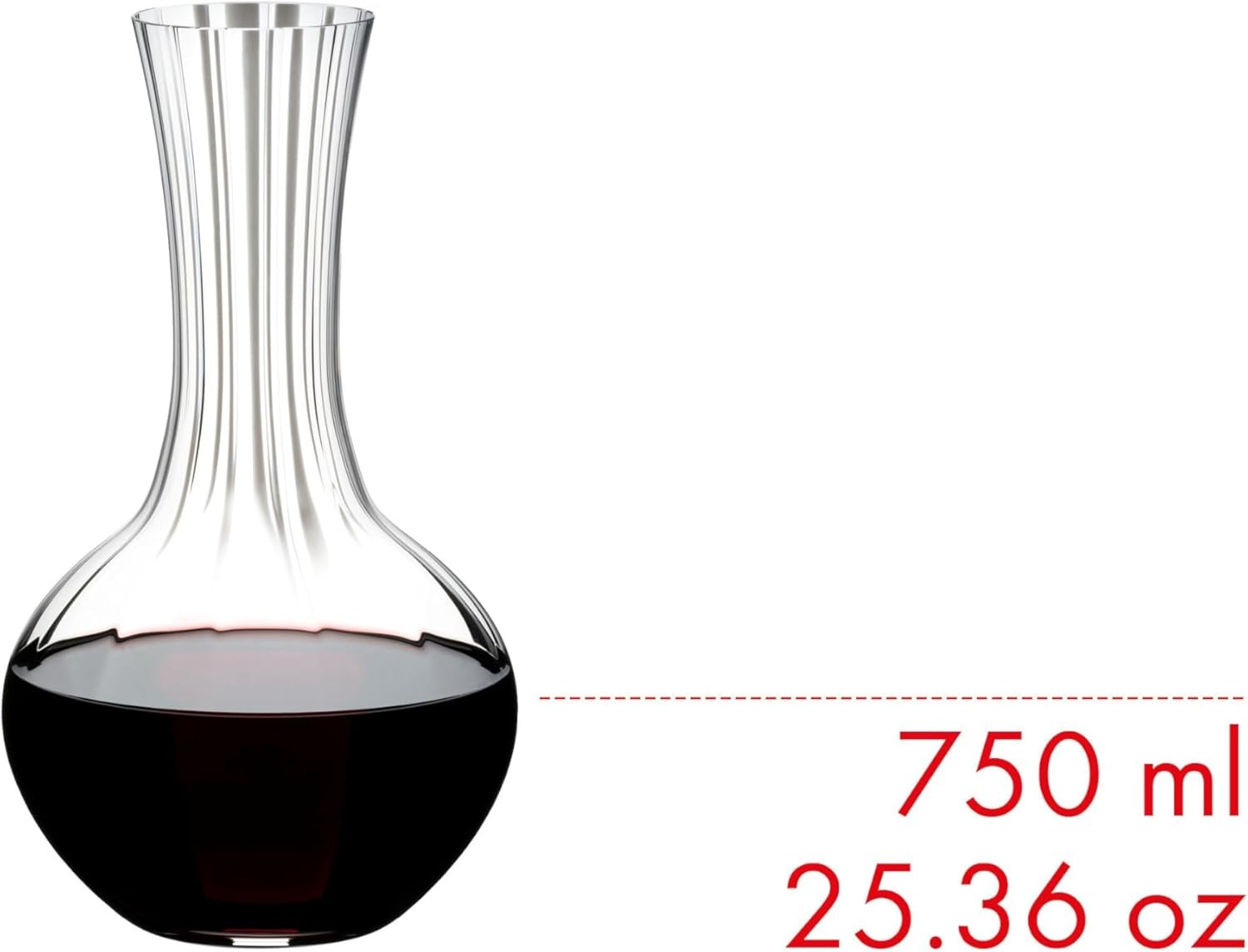 Elegant Glass Wine Decanter 1.1L Aerator Carafe for Red & White Wine Serving