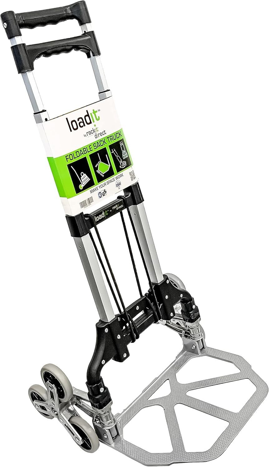 70kg Stair Climbing Sack Truck 6 Wheel Foldable Hand Trolley Cart