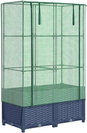 Raised Bed Planter with Greenhouse Cover 80x40x138cm