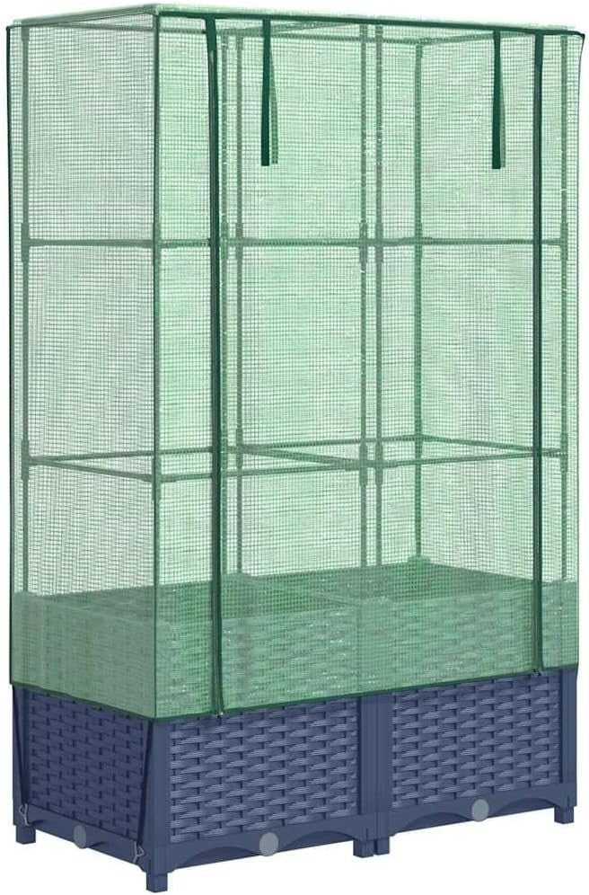 Raised Bed Planter with Greenhouse Cover 80x40x138cm