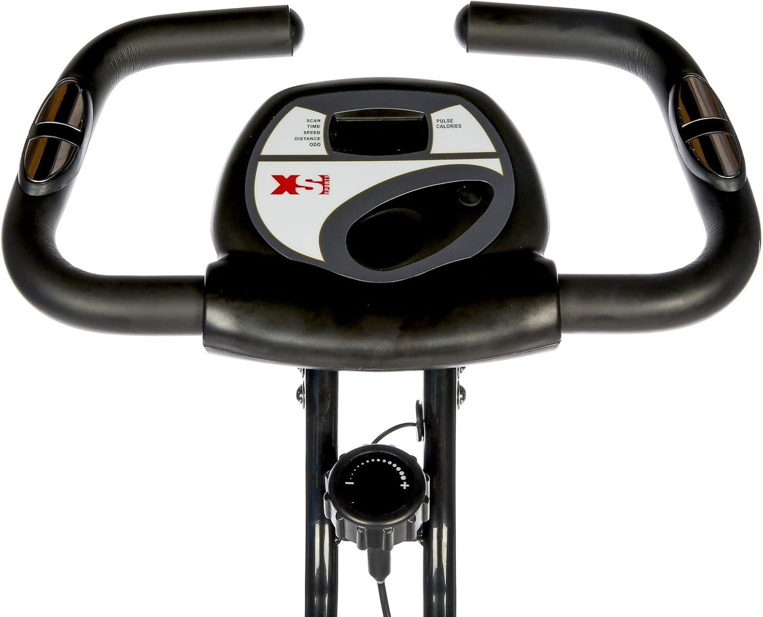 Folding Magnetic Exercise Bike Quiet Upright Home Fitness Cycle with LCD