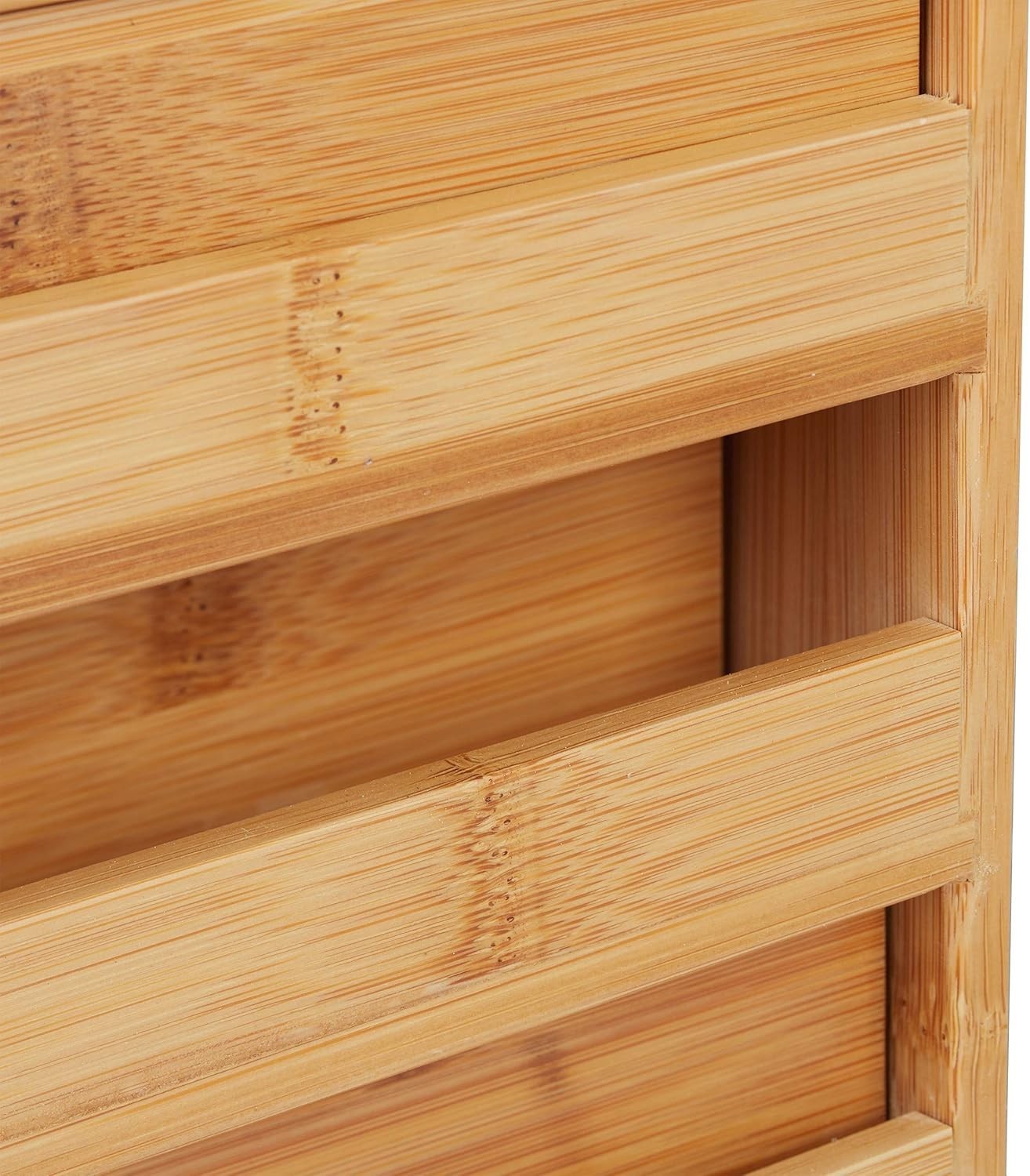Bamboo Desk Organizer 3 Drawers Desk Tidy Pen Holder Office Storage Unit