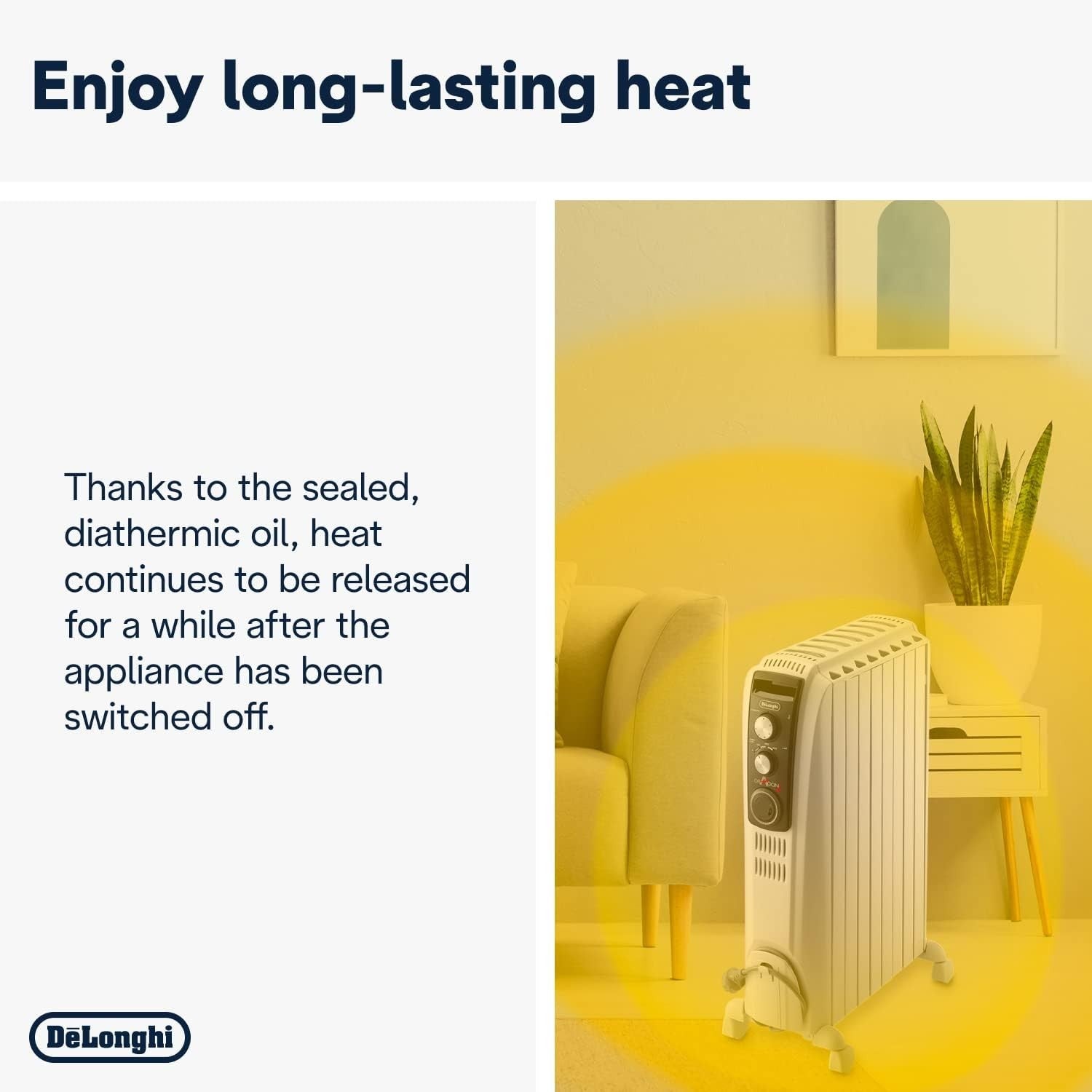 2kW Oil Filled Radiator Heater – Timer, Thermostat, Portable Warmth