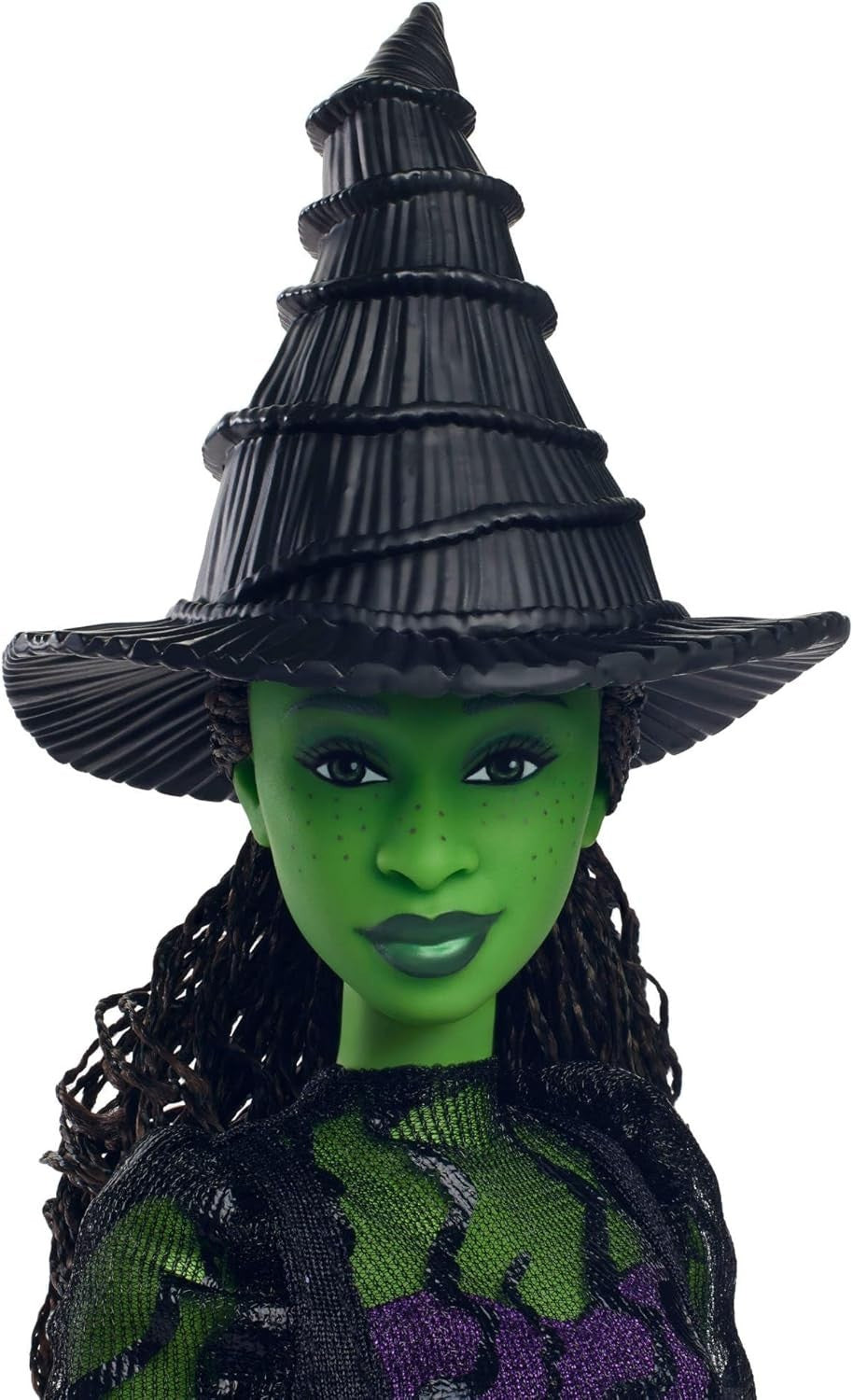 Magic Fashion Doll Green Skin Ballroom Dress Poseable Braided Hair Gift