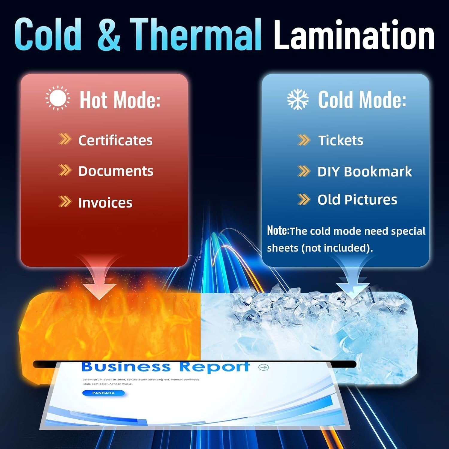 A3 Laminator Machine Hot Cold Fast Warm Up No Jam 11x17 + 30 Sheets