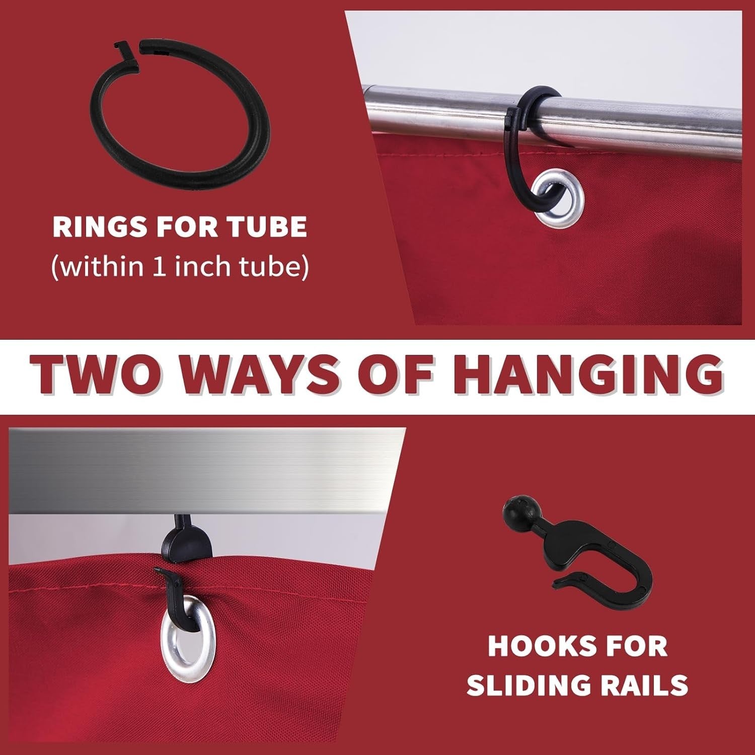 10x10ft Red Gazebo Mosquito Netting 4 Panels Zipper Sidewalls Outdoor