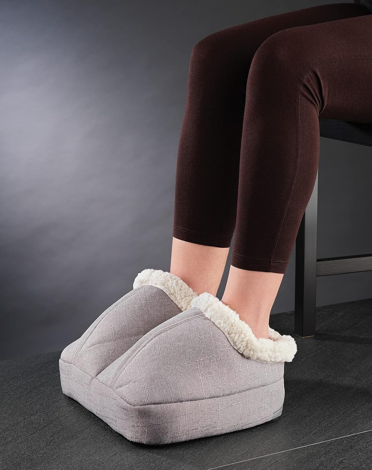 Heated Vibrating Foot Massager Dual Intensity Gentle Warming Relief