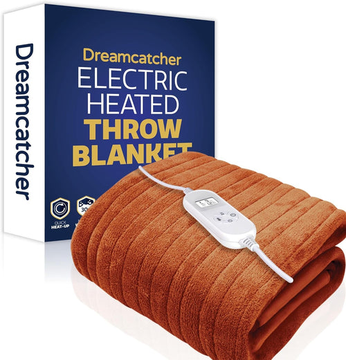 Electric Heated Throw Blanket 160x120cm Soft Fleece 9 Heat