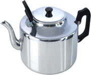 Traditional Tea Pot 6 Pint 3.4L Aluminium Dripless Silver Tea Kettle