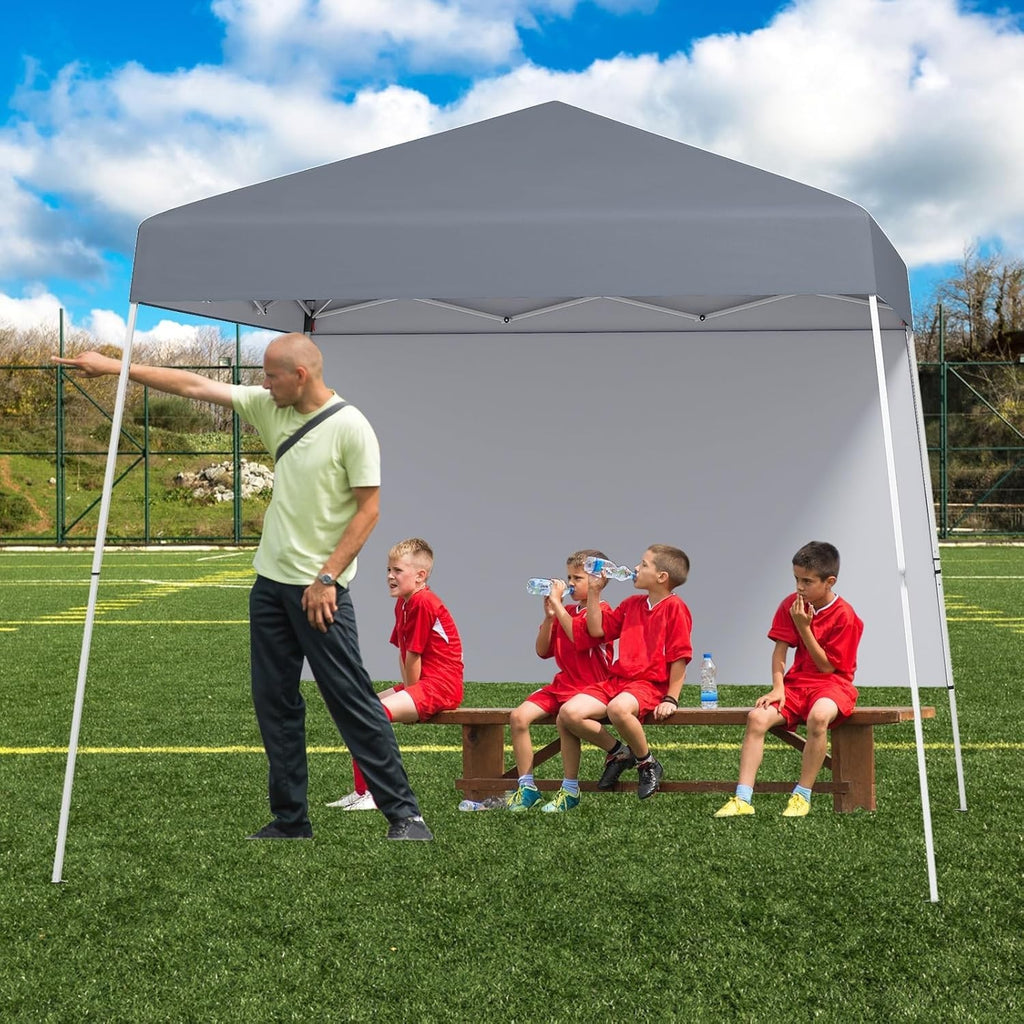 3x3M Gray Pop-Up Canopy Tent UPF50+ Sunshade Outdoor Party Gazebo