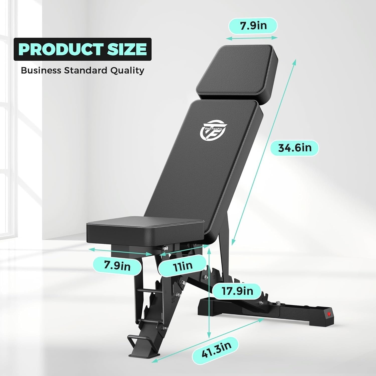 Heavy Duty Adjustable Weight Bench 640kg Foldable Full Body Gym