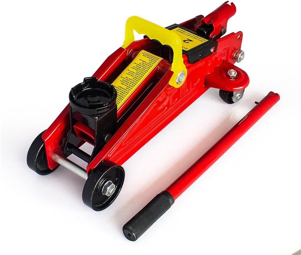 2 Ton Hydraulic Trolley Floor Jack Heavy Duty Car Lift 140–290mm Garage Yellow