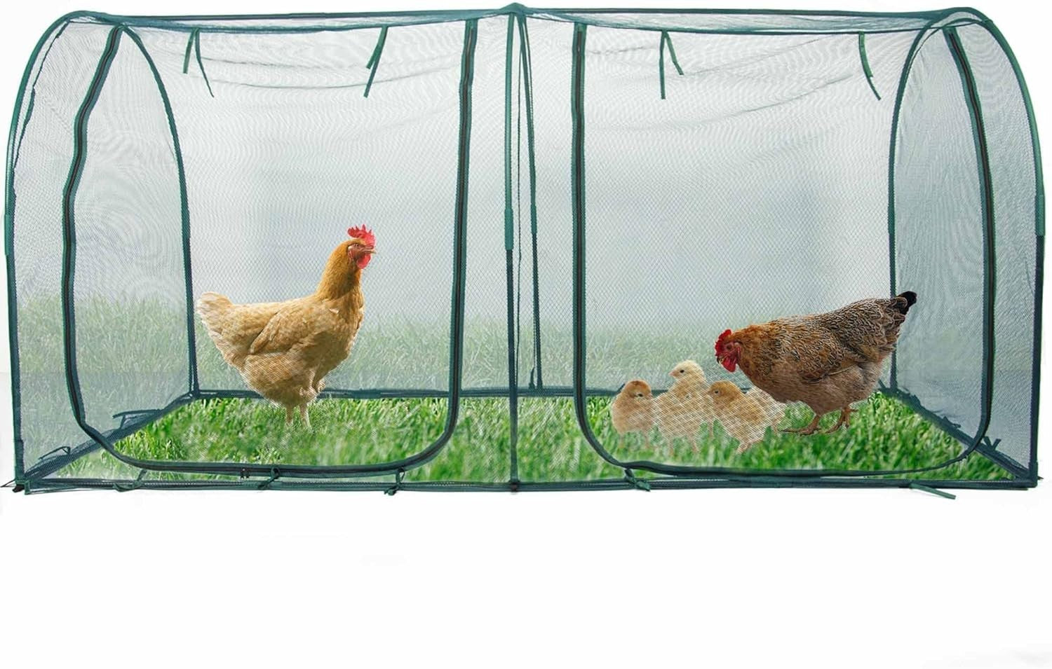 Portable Chicken Run Walk In Poultry Pen 180x90cm