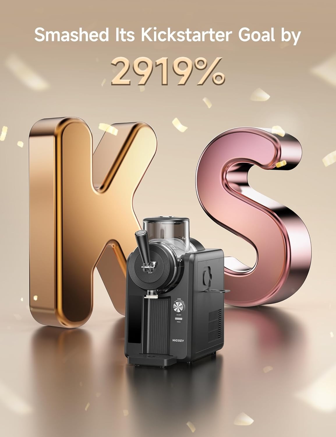 Professional Slush Machine 1.2L Ice Cream Maker Frozen Drinks 5 Modes