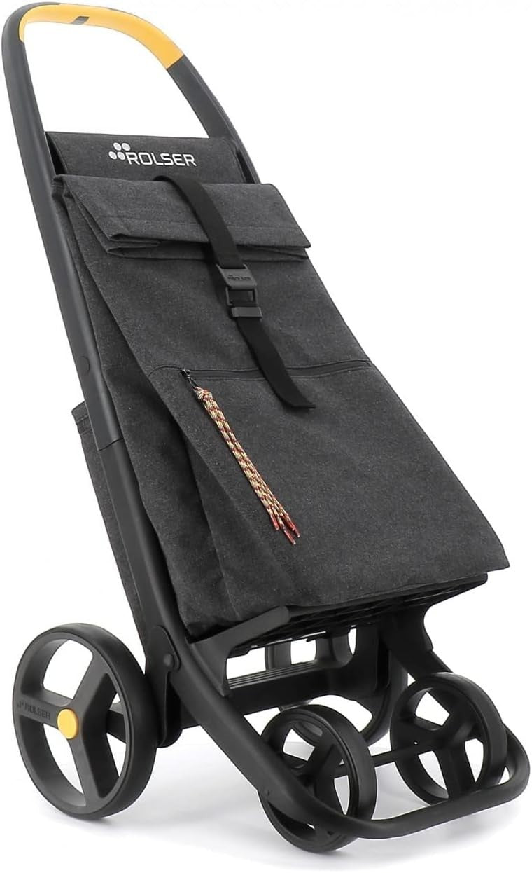 Foldable 4-Wheel Eco Shopping Trolley Carbon Thermal Bag Durable