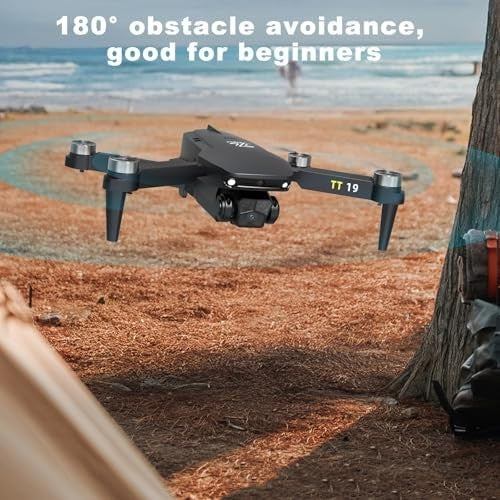 1080P HD Foldable Drone w/ Brushless Motor Obstacle Avoidance 3D Flip Quadcopter