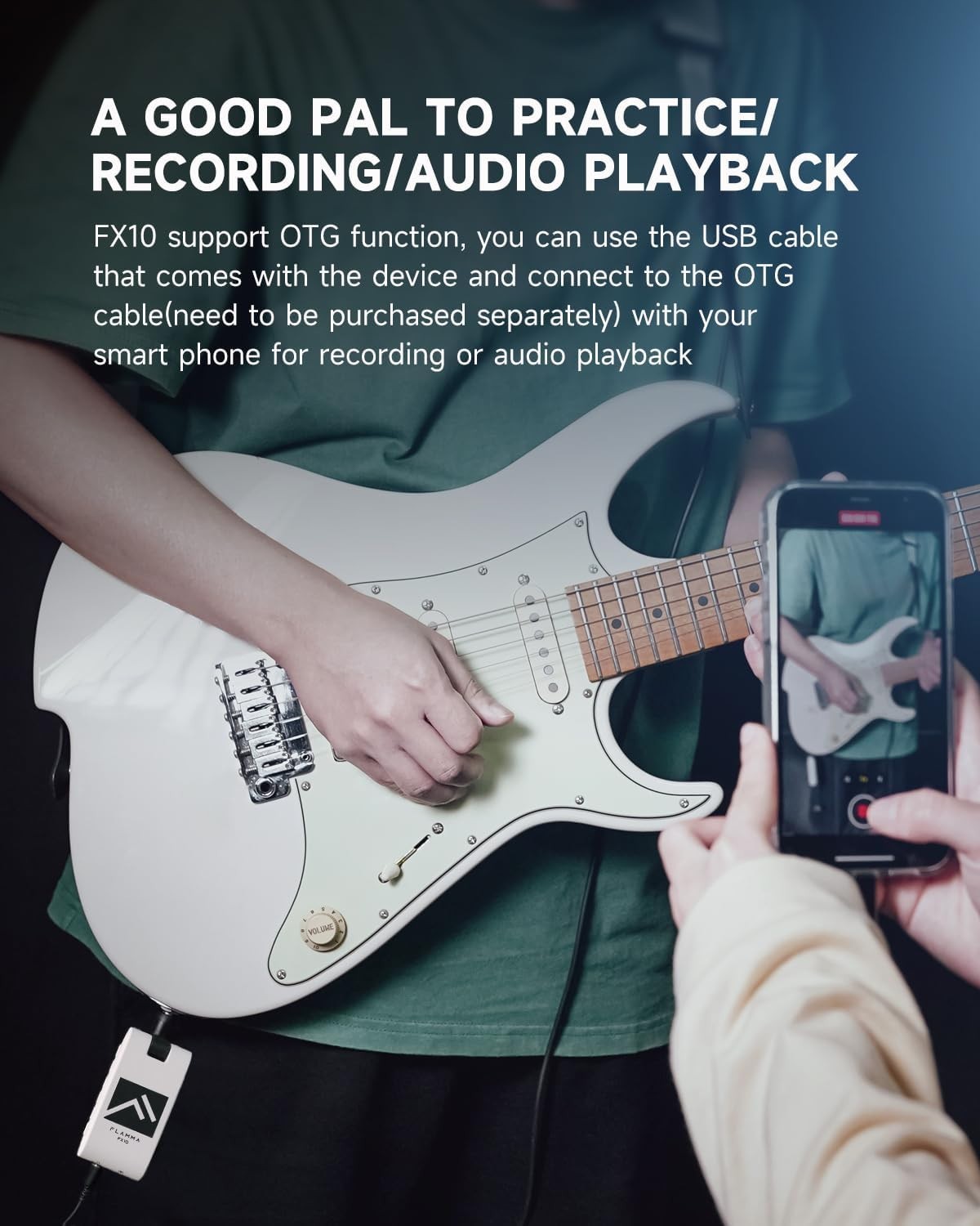 Portable Guitar Headphone Amp 14 Effects 28 Drums USB Bluetooth