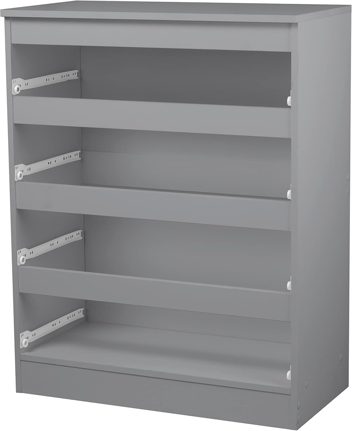 4 Drawer Wooden Chest Cabinet No Handle Storage Cupboard Grey Modern Bedroom