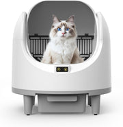 XXL Self Cleaning Cat Litter Box APP Control Quiet Open Top 10L Bin