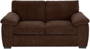 2 Seater Jumbo Cord Sofa Brown – Compact, Soft & Stylish Modern Couch