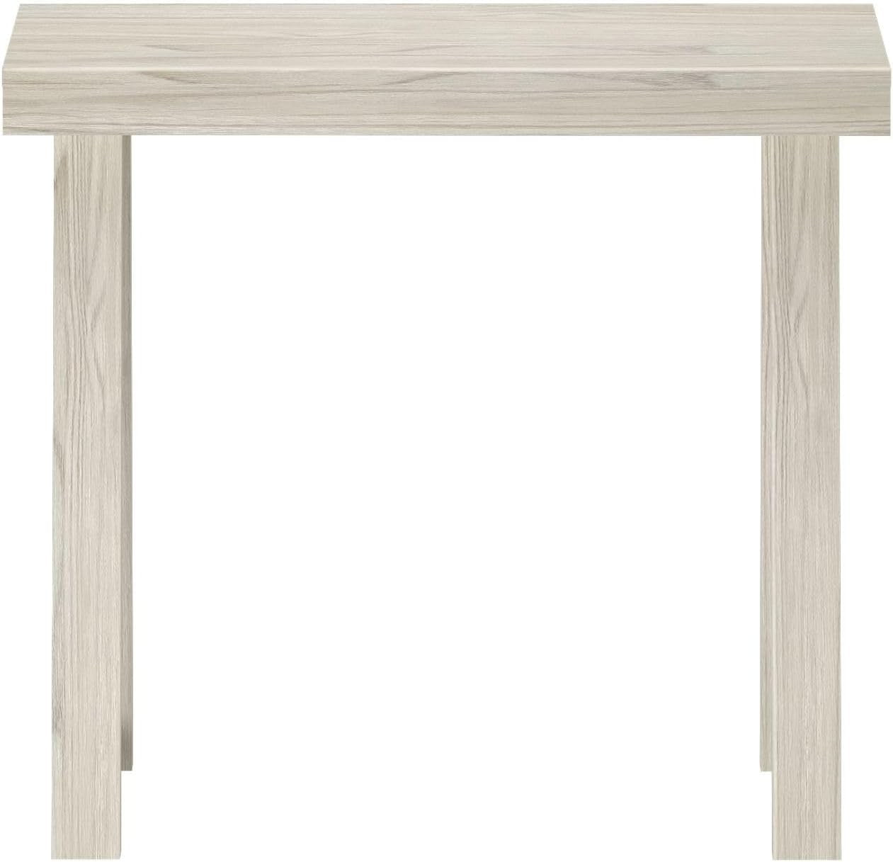 36 Inch Narrow White Wood Console Table – Slim Hallway Sofa Accent