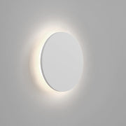 Round Indoor LED Wall Light 3000K Warm Glow Plaster Finish 250mm