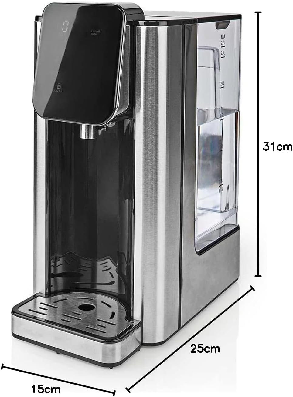 Instant Hot Water Dispenser 2.7L | 2600W Fast Boil Touch Screen Control