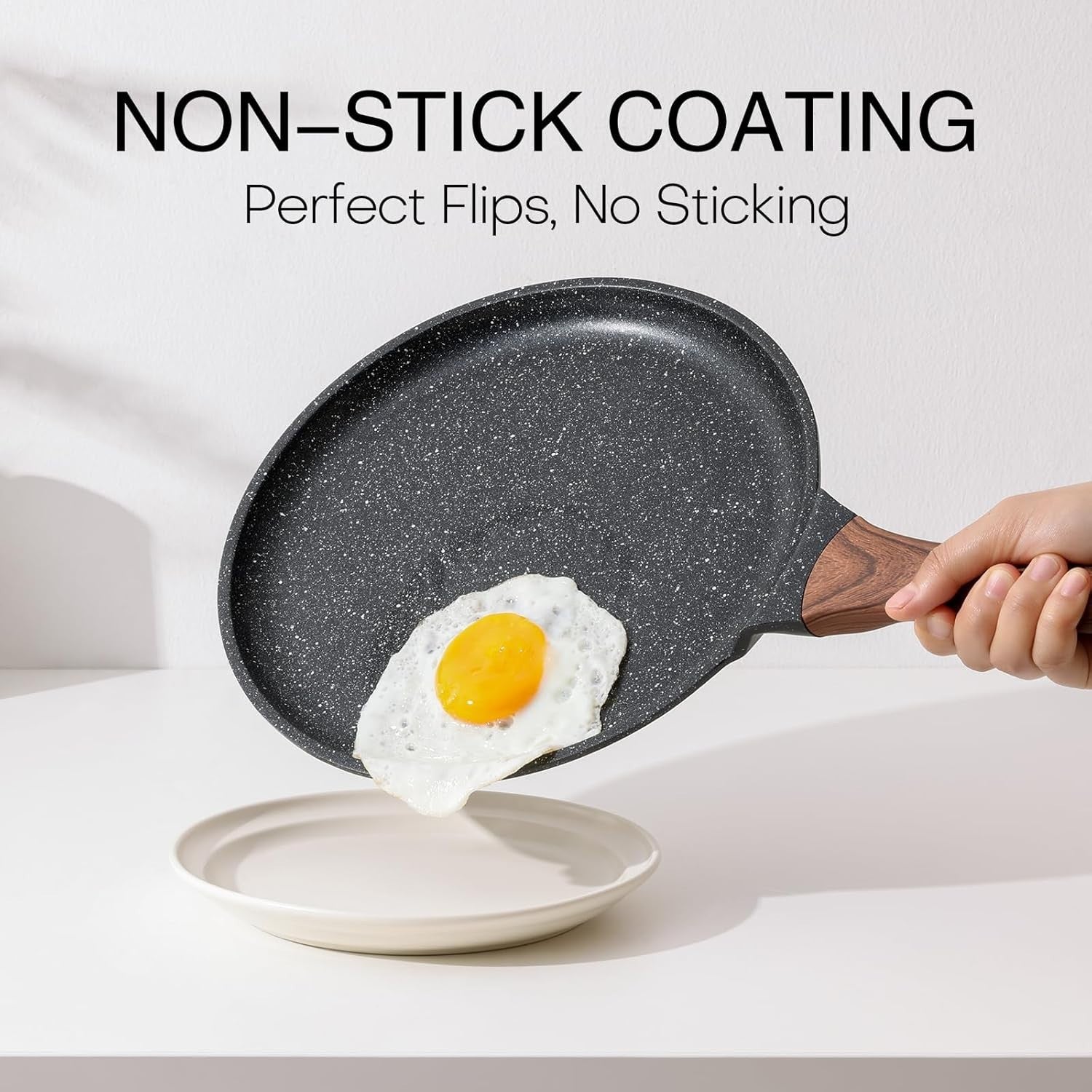 26 cm Kordisen Non-Stick Crepe & Dosa Pan Granite Coating Skillet