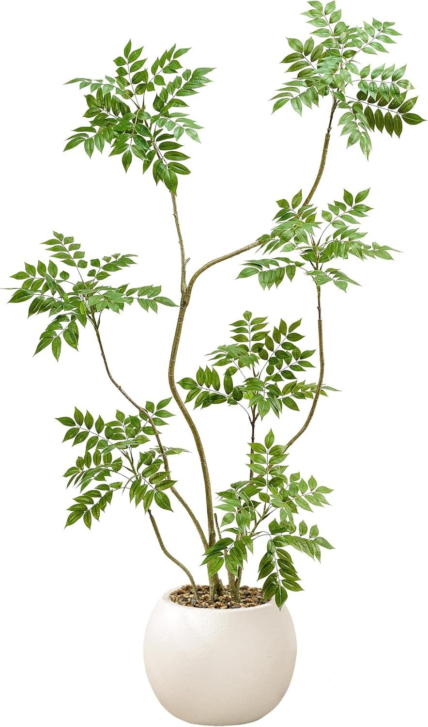 180cm Artificial Mahonia Fortunel Tree in Pot Lifelike Green Indoor Decoration