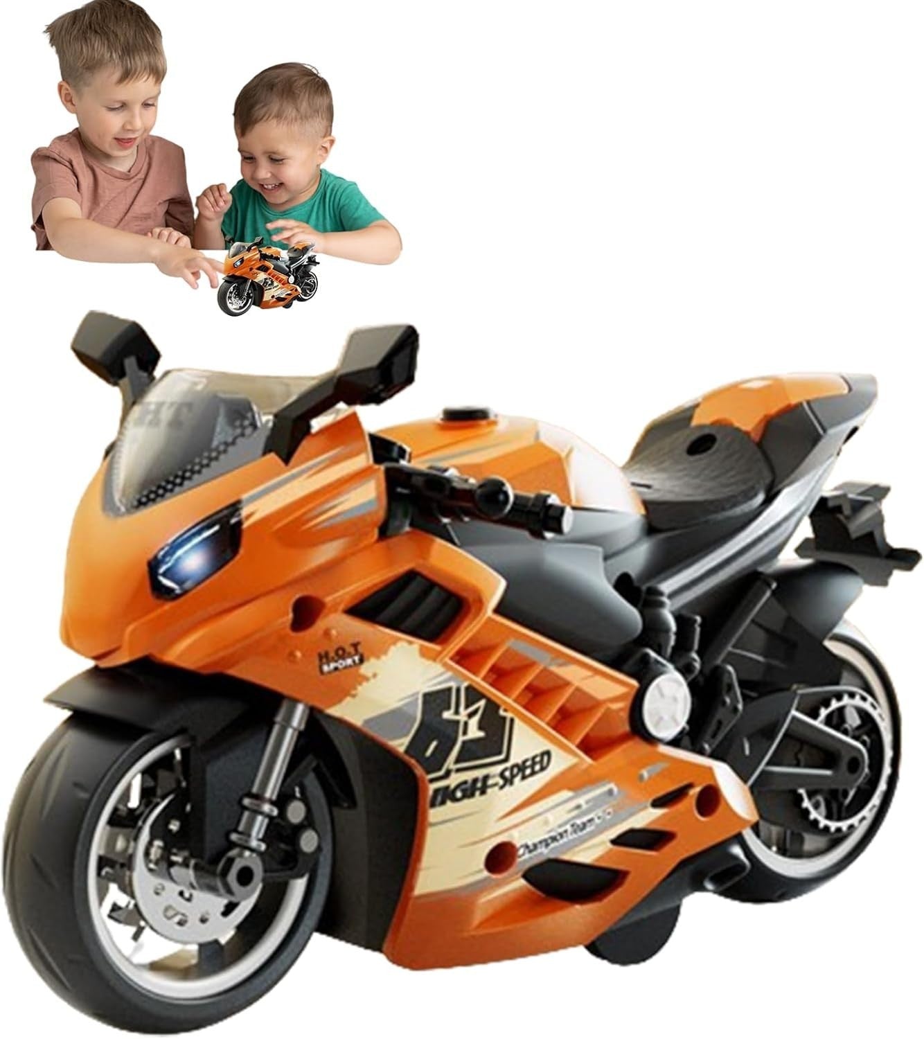 Electric Motorcycle Model Kit Toy | Realistic Lights & Sound | DIY Bike Build