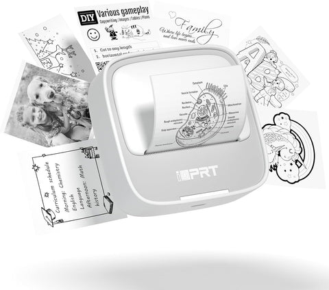 Mini Bluetooth Sticker Thermal Printer Portable Pink