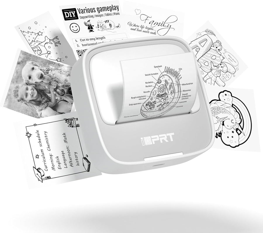 Mini Bluetooth Sticker Thermal Printer Portable Pink