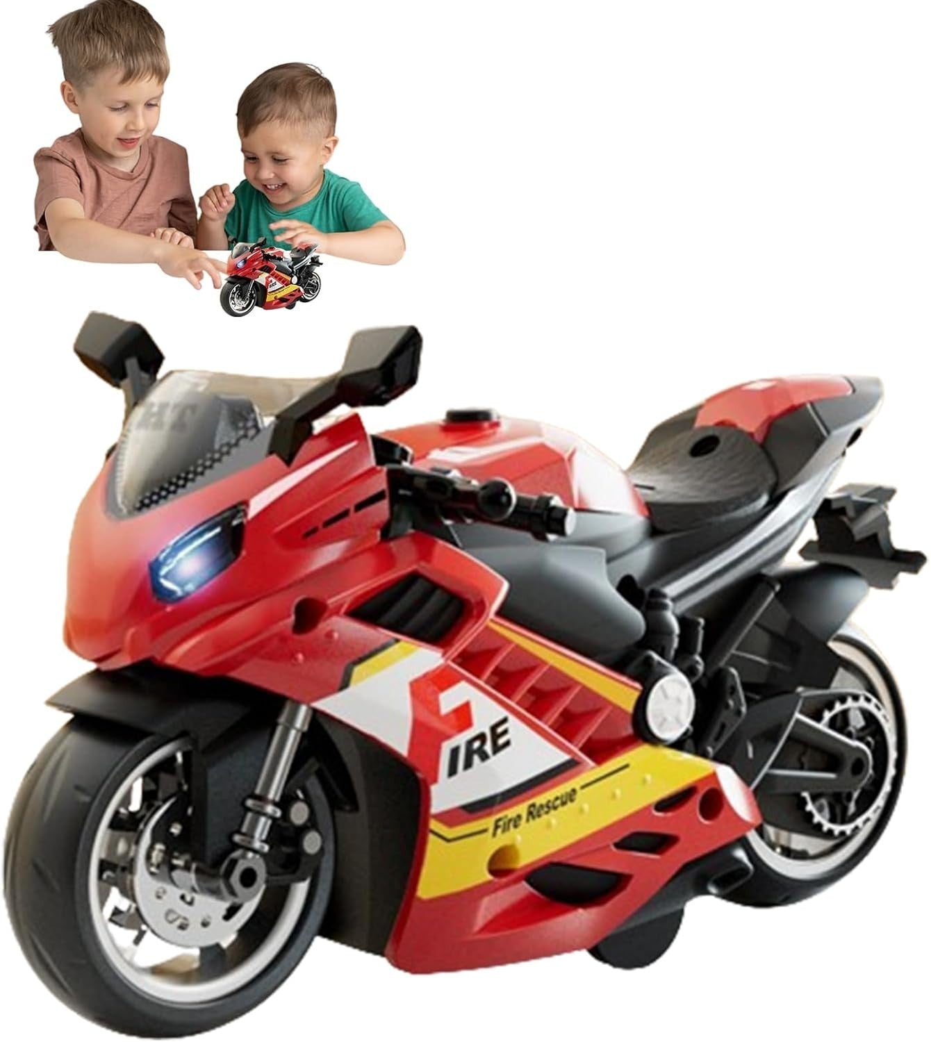 Electric Ride-On Toy Motorcycle with Sound & Light | Battery Powered Kids Bike