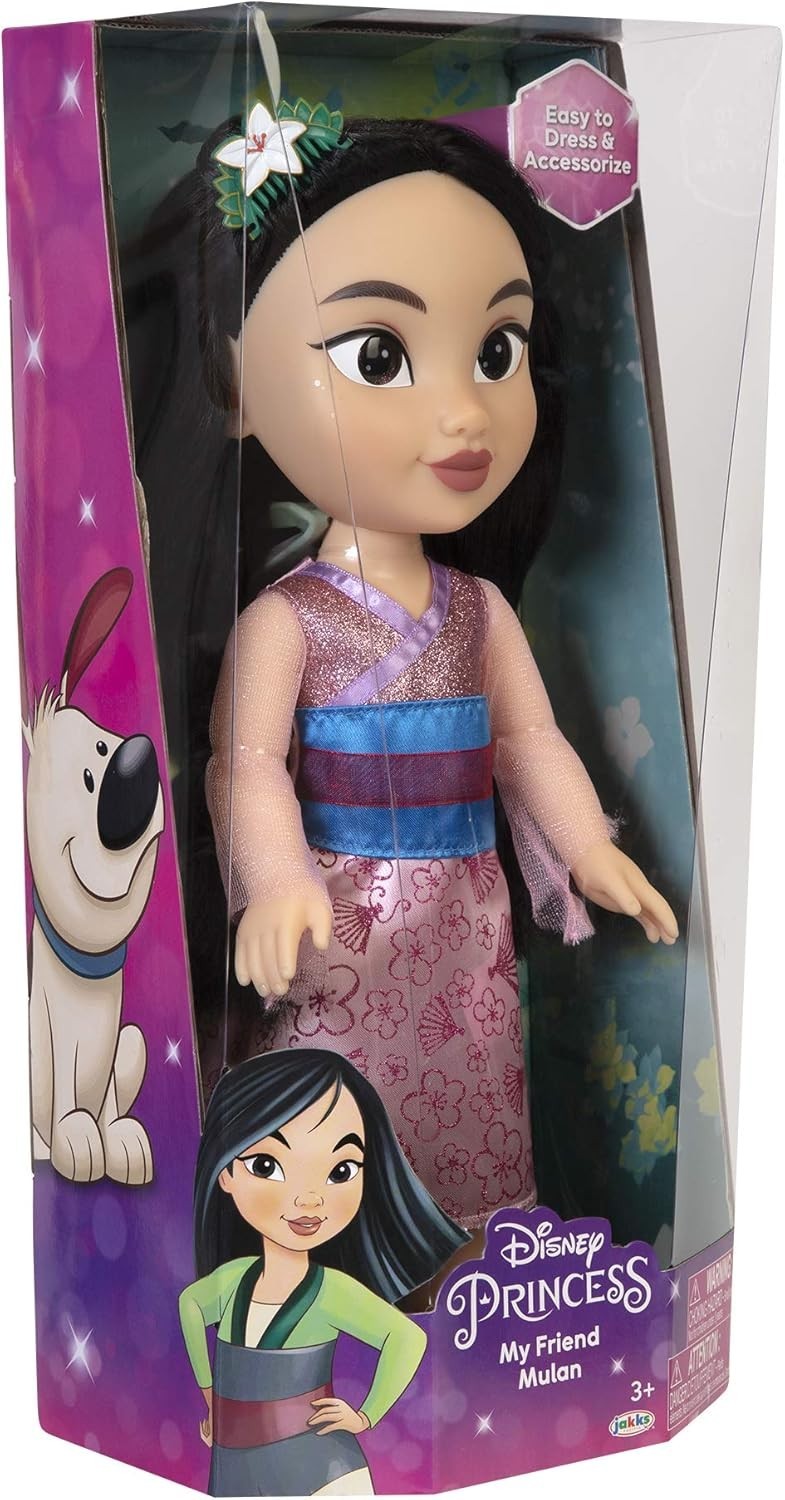 14in Warrior Princess Doll Long Hair Glitter Eyes Dress Tiara Toy