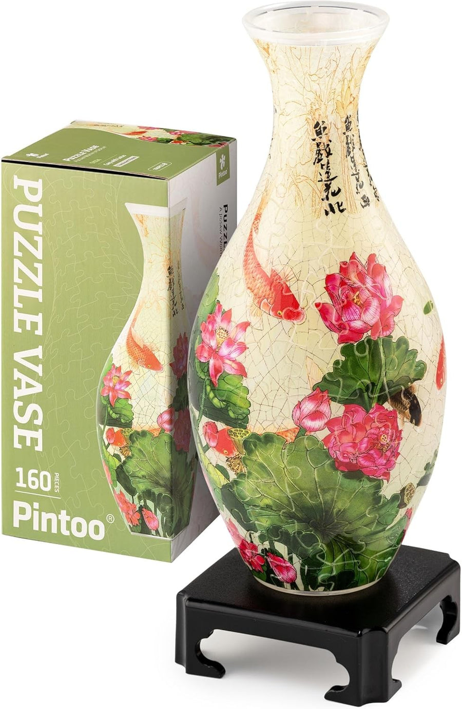 3D Puzzle Flower Vase 160 Piece Translucent Lotus Decorative Home Gift