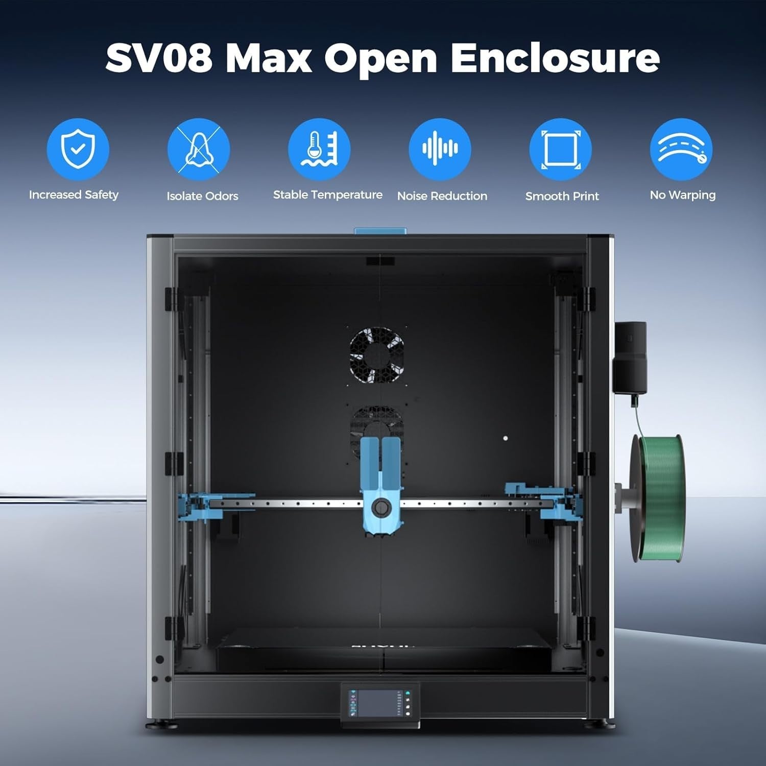 3D Printer MAX Enclosure Metal Tempered Glass Heat Filtration Kit