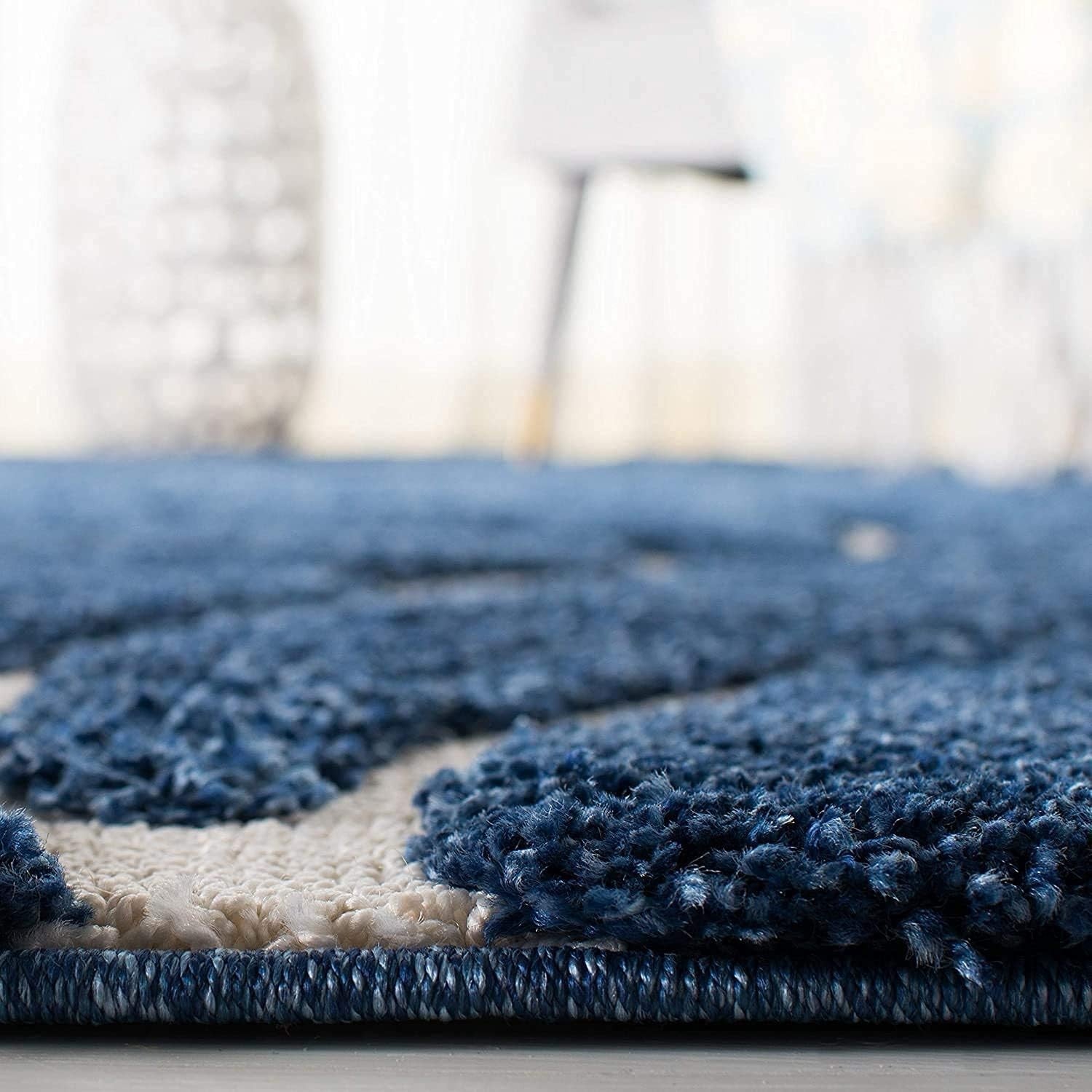 Handmade Shaggy Area Rug 120x170cm Thick Pile Soft Anti Slip Living Room Carpet