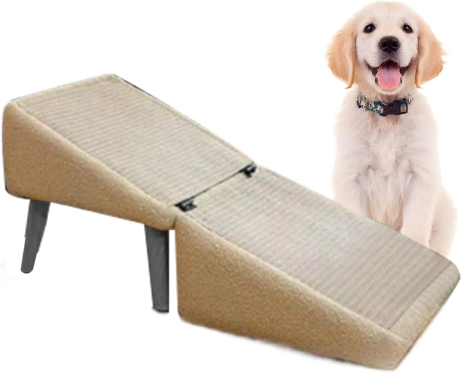 Split Ottoman Dog Ramp Foldable Cat Ladder Non-Slip Pet Steps